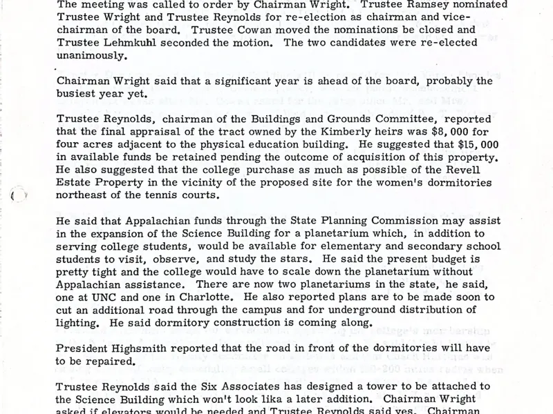 1966-1967 A-B Trustees July 1967 Meeting Minutes